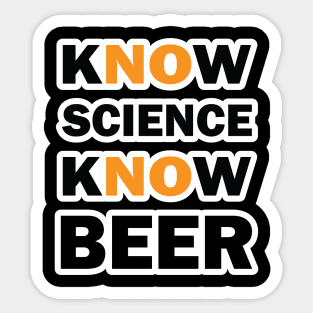 BEER AND SCIENCE Sticker